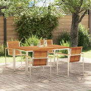 Set da Pranzo per Giardino 5 pcs Legno di Acacia Massello 3334807