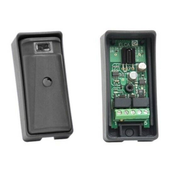 COPPIA DI FOTOCELLULE A RAGGI INFRAROSSI MODULATI ELCA FOTO30 E1204 AUTOMAZIONE
