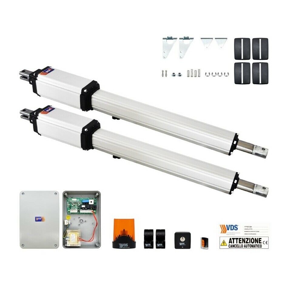 KIT 2 ANTE PER CANCELLI A BATTENTE 5 MT VDS KIT LINEAR 11 400 24V 100018/2 NUOVO