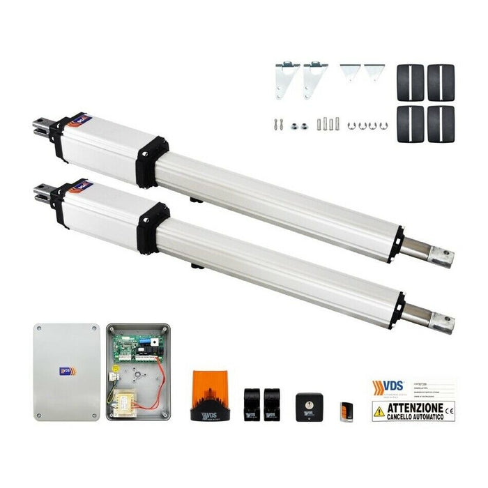 KIT 2 ANTE PER CANCELLI A BATTENTE 5 MT VDS KIT LINEAR 11 400 24V 100018/2 NUOVO