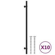 Maniglie per Mobili 20 pz Nere 320 mm in Acciaio Inox CFW9532311