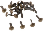 Pennini a spacco 200 pezzi - Accessori metallici di fissaggio - Testa rotonda - Per scrapbooking - Fai da te - Adatti a tutti i livelli - Spine metalliche