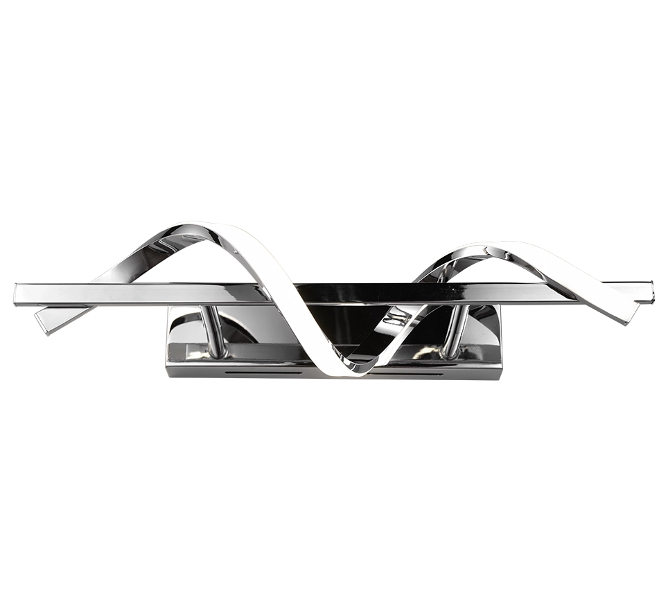 Applique LED, metallo, cromo, 46x12x17 cm, Isabel
