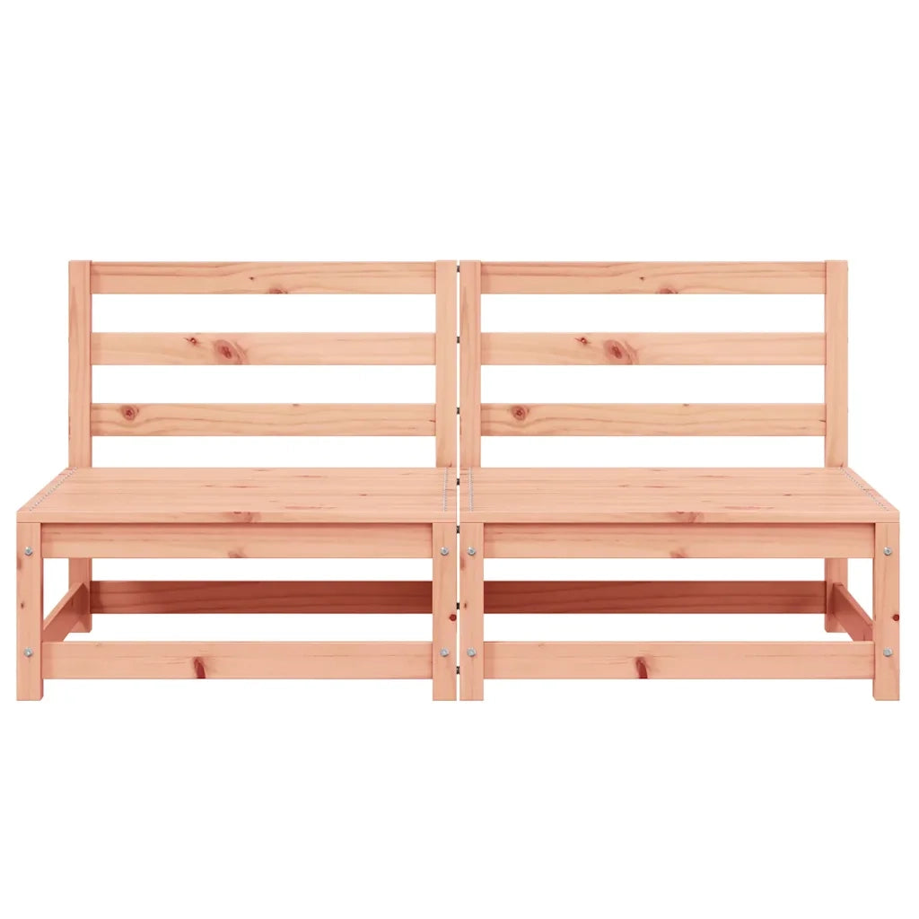 Divani Giardino Senza Braccioli 2pz 70x70x67cm Massello Douglas 837926