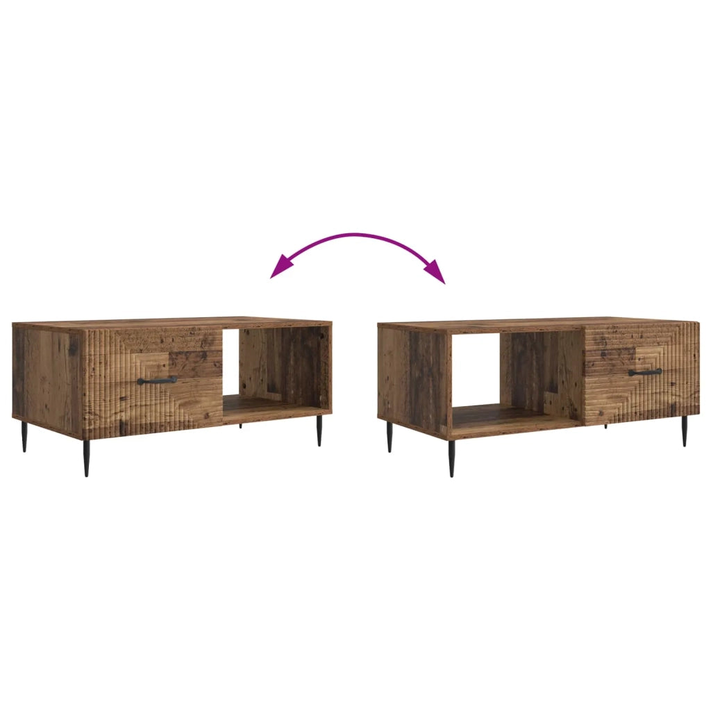 Tavolino da salotto Legno antico 90 x 50 x 40 cm