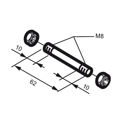 PERNO ANTERIORE PER VERSIONI FRANGISOLE MINGARDI 2700102 AUTOMAZIONE AUTOMATISMI