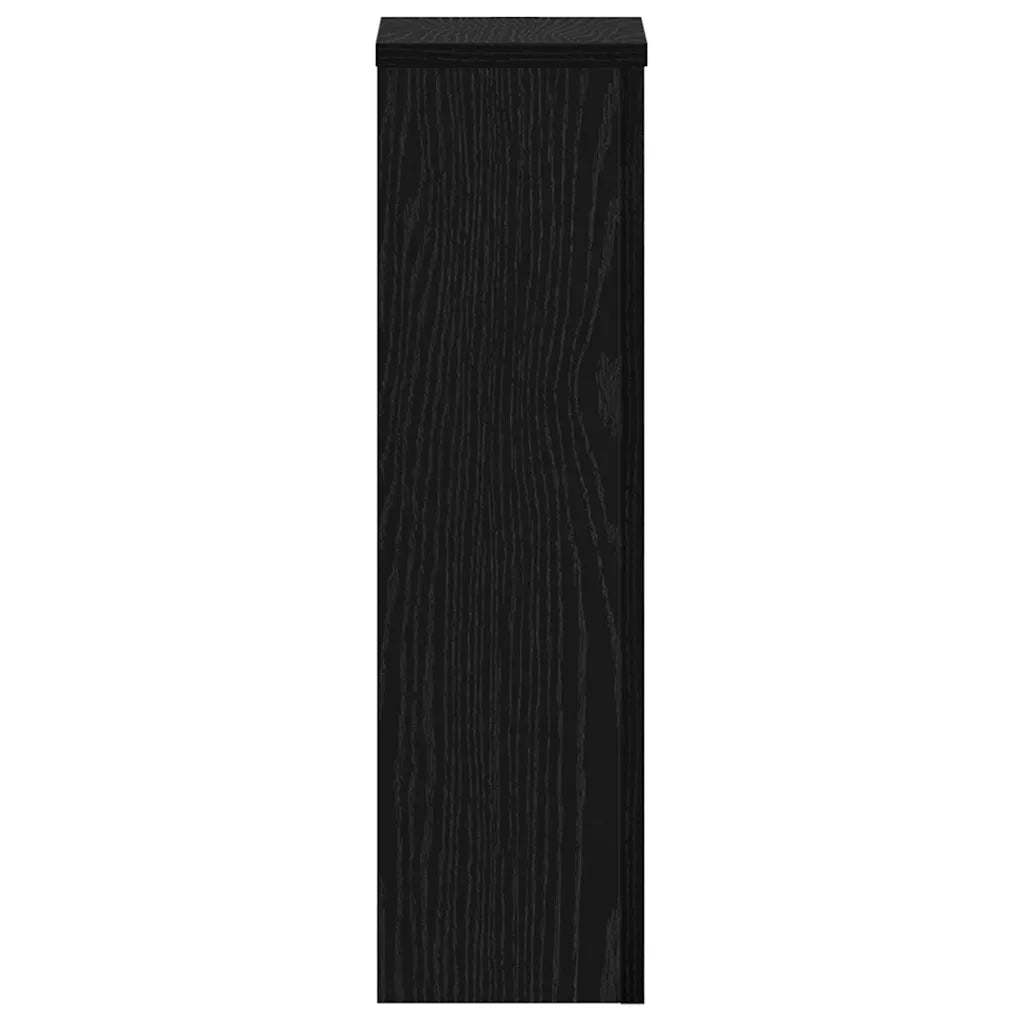 Supporto per piante 2 pcs Rovere Nero 17 x 17 x 60 cm 869233