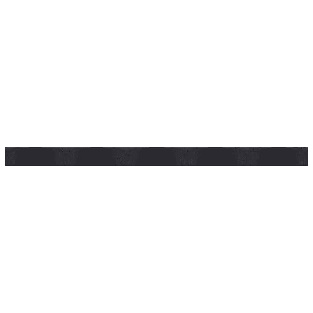 Tappeto Rettangolare Nero 60x1000 cm in BambÃ¹