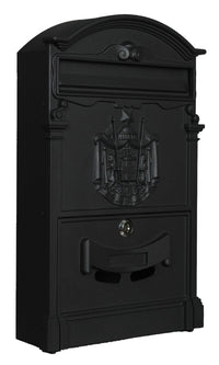 cassetta alluminio "regia posta" nera cod:ferx.23438