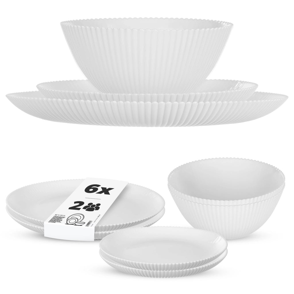 KADAX Zestaw Aurora biały salaterka 20,3cm 37505 +