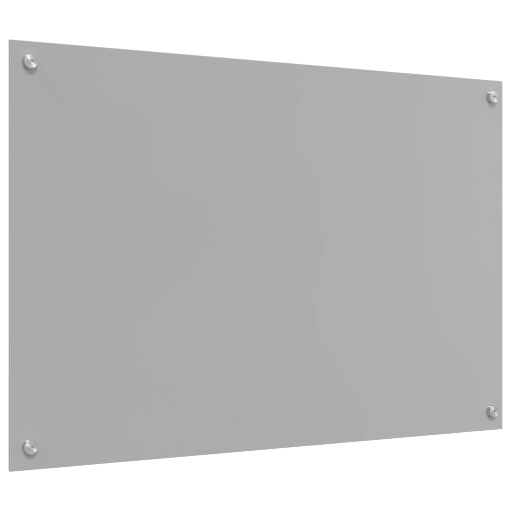 Schienale Cucina Grigio Chiaro 90x60x0,6 cm in Vetro Temperato