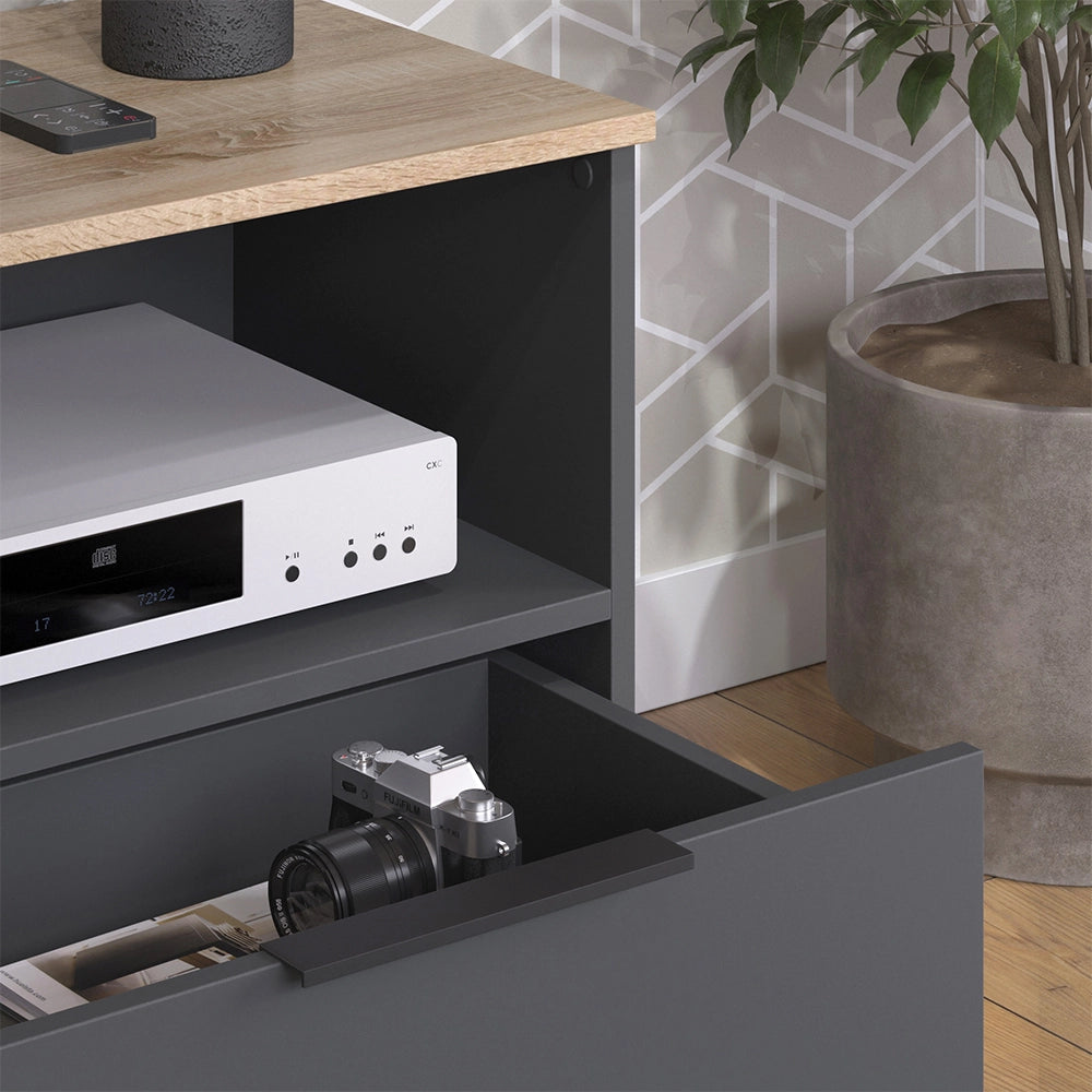 Vicco Mobile tv Antracite/Sonoma 60 x 50 cm con cassetto