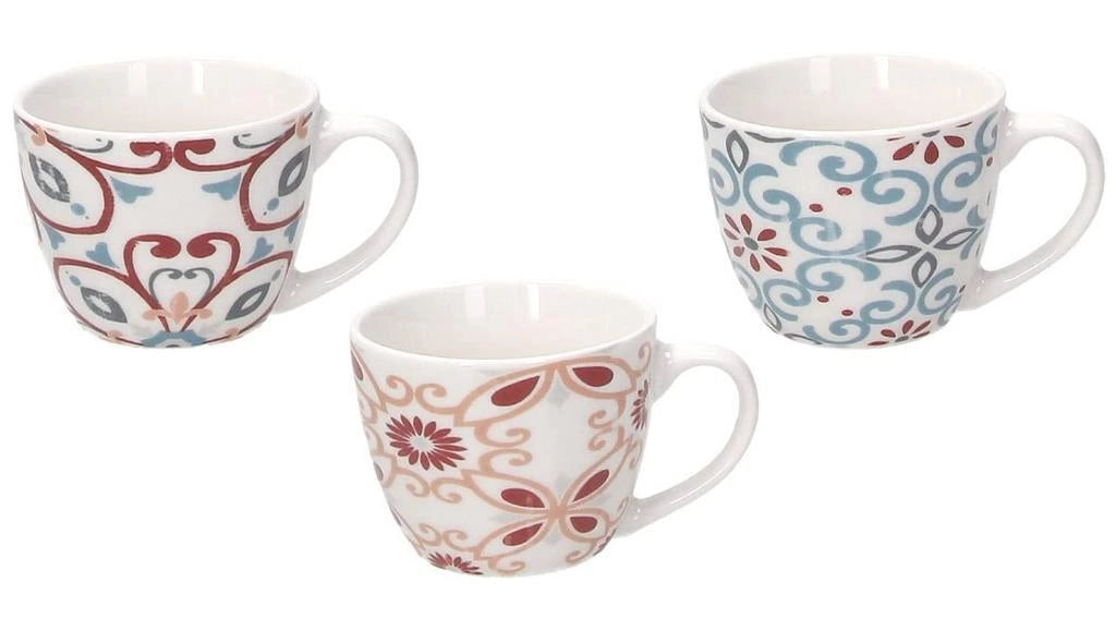Set 12 Pezzi Tazzine Tazza Caffe' senza Piattini in Porcellana Iris Ribeira 80 cc