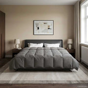 Duvet Invernale 200 x 200 cm Inverno Grigio chiaro Traspirante 42026088