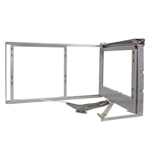 4 Cestelli in Acciaio Inox per Mobile ad Angolo Cieco 90-100cm Mano Destra