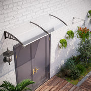 PENSILINA per porta 75x195x23 cm in policarbonato e alluminio trasparente
