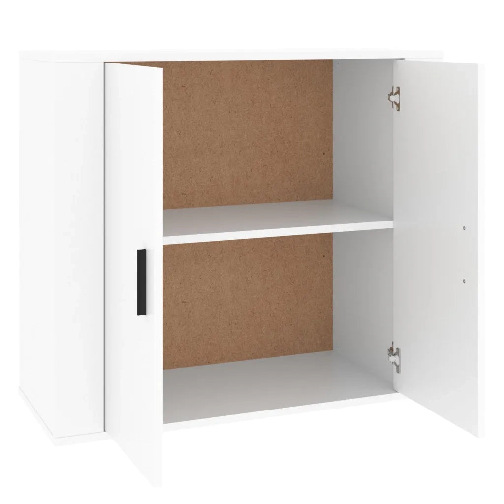 Credenza Bianca 80x33x70 cm in Legno Multistrato cod mxl 15556