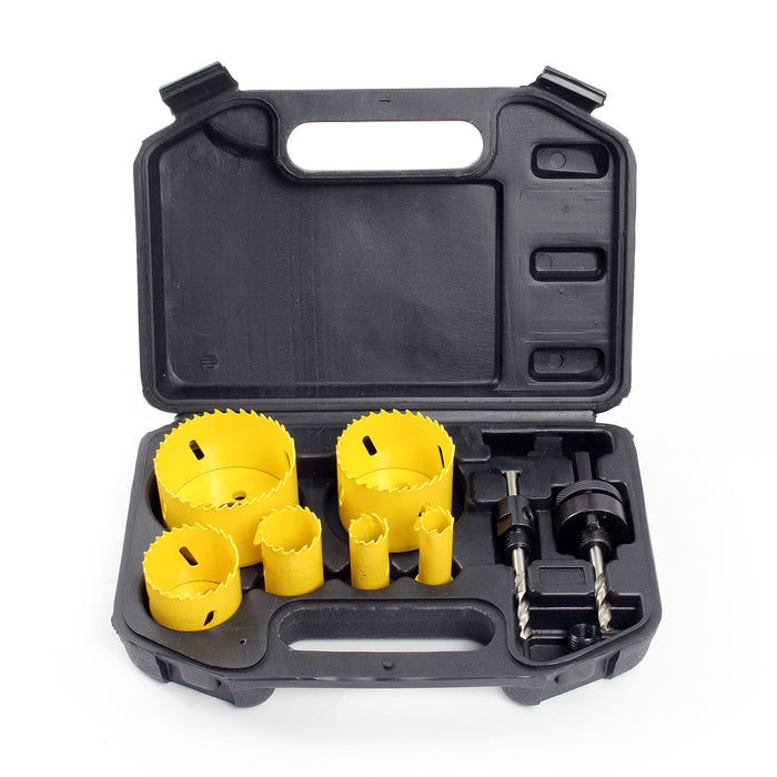 Set di seghe a tazza 9 pz. HSS bimetallico 16-68mm Sega a tazza per legno metallo plastica