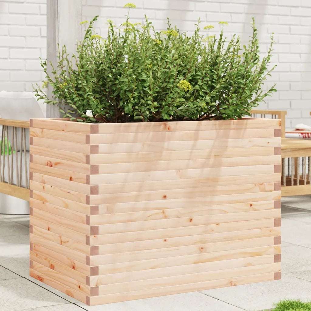 Fioriera | Cassetta per fiori | Vaso da Giardino 90x60x68,5 cm in Legno Massello di Pino