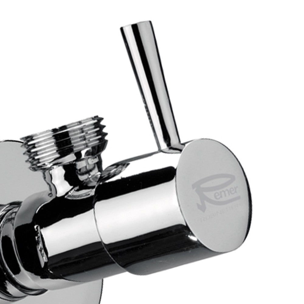 Rubinetto sottolavabo minimal in ottone cromato