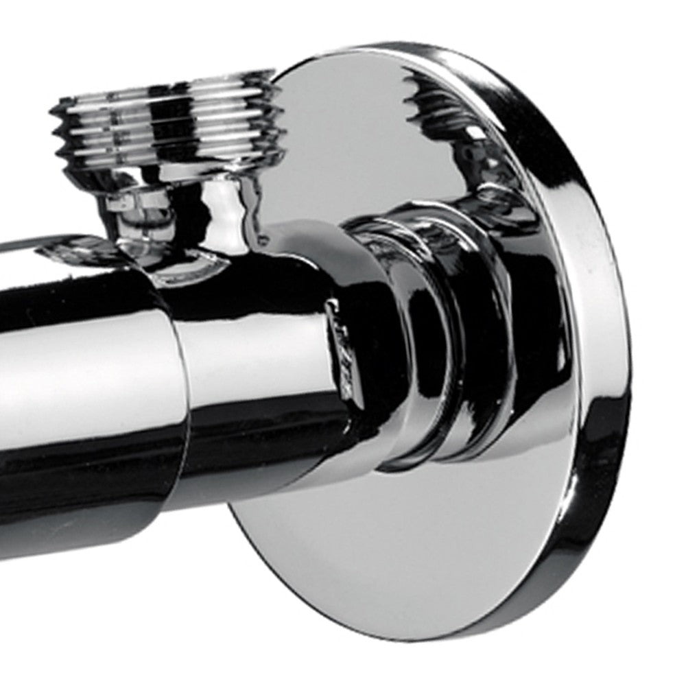 Rubinetto sottolavabo minimal in ottone cromato