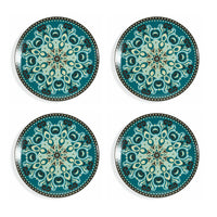 Set 4 Piatti da Portata in Porcellana Sottosmalto Decoro Orientale VdE Tivoli 1996 Cala Jondal