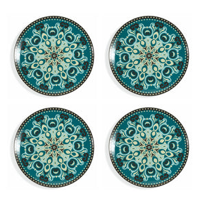 Set 4 Piatti da Portata in Porcellana Sottosmalto Decoro Orientale VdE Tivoli 1996 Cala Jondal