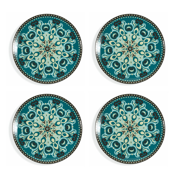 Set 4 Piatti da Portata in Porcellana Sottosmalto Decoro Orientale VdE Tivoli 1996 Cala Jondal