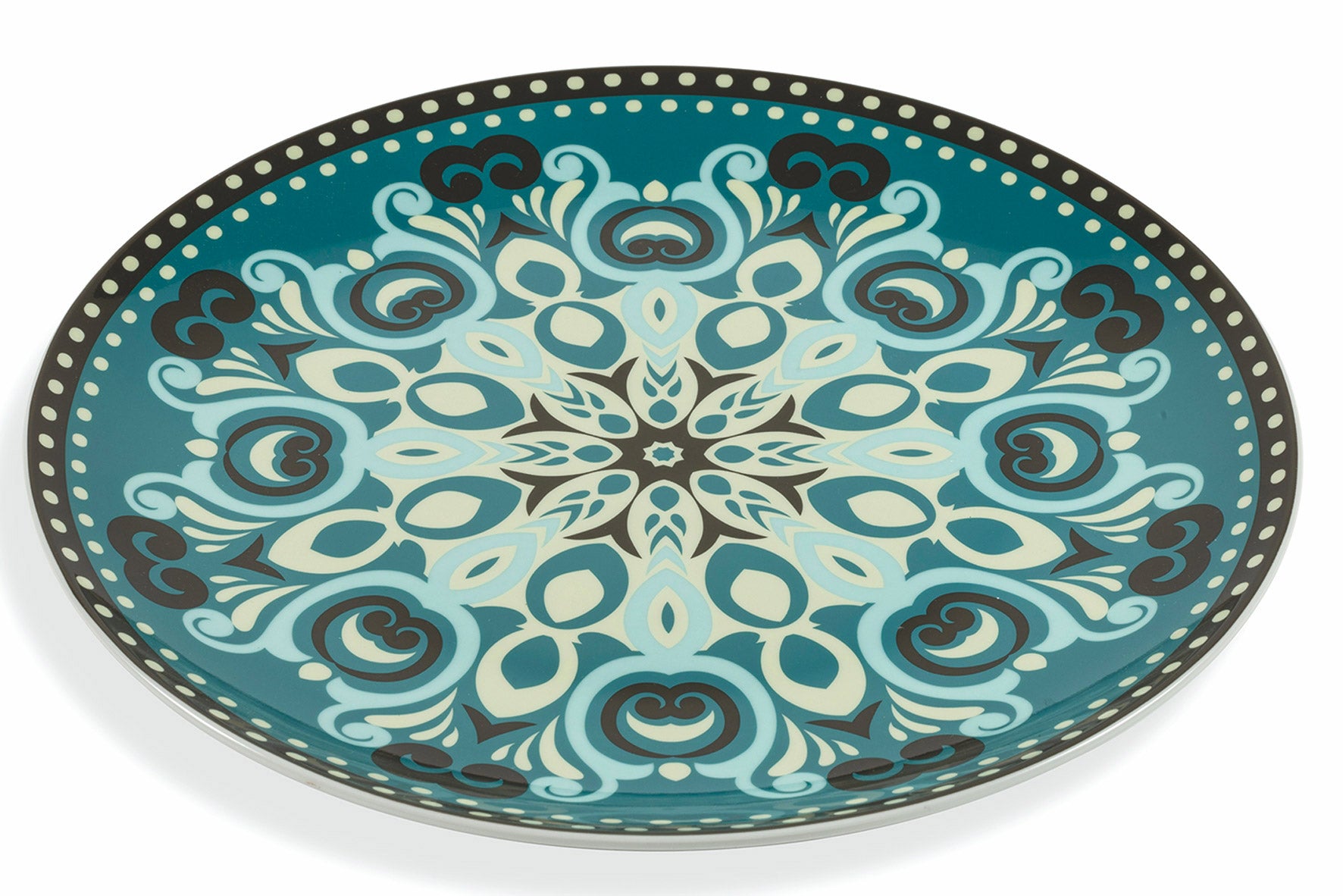 Set 4 Piatti da Portata in Porcellana Sottosmalto Decoro Orientale VdE Tivoli 1996 Cala Jondal