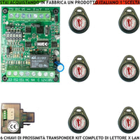 TRASPONDER CHIAVE DI PROSSIMITÀ LETTORE UNIVERSALE LAN SECURVERA SV-KPDULU6CPC