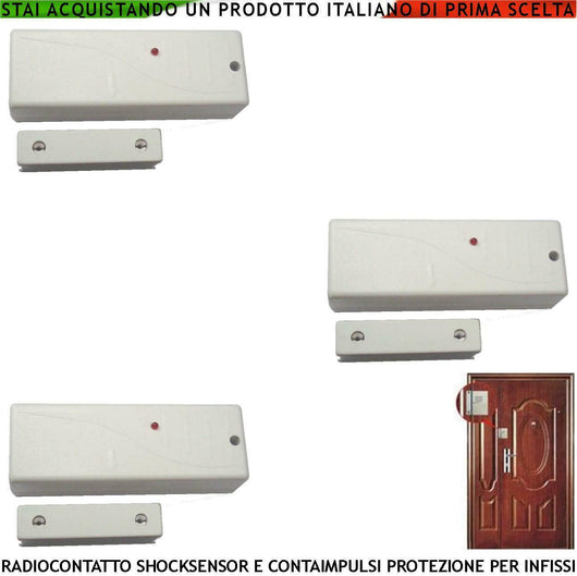 3 CONTATTI SISMICI RADIO CMR20VR CONTAIMPULSI SINTAP SECURVERA SS-CBRCMRLCSC
