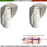 TRIPLA TECNOLOGIA PET IMMUNE DA ESTERNO SECURVERA SV-DIRBAE2SRB