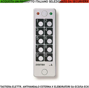 TASTIERA DIGITALE ESTERNA DIGITEN BLOCCO ALLUMINIO IP67 SECURVERA SA-TRDCEUCSUD