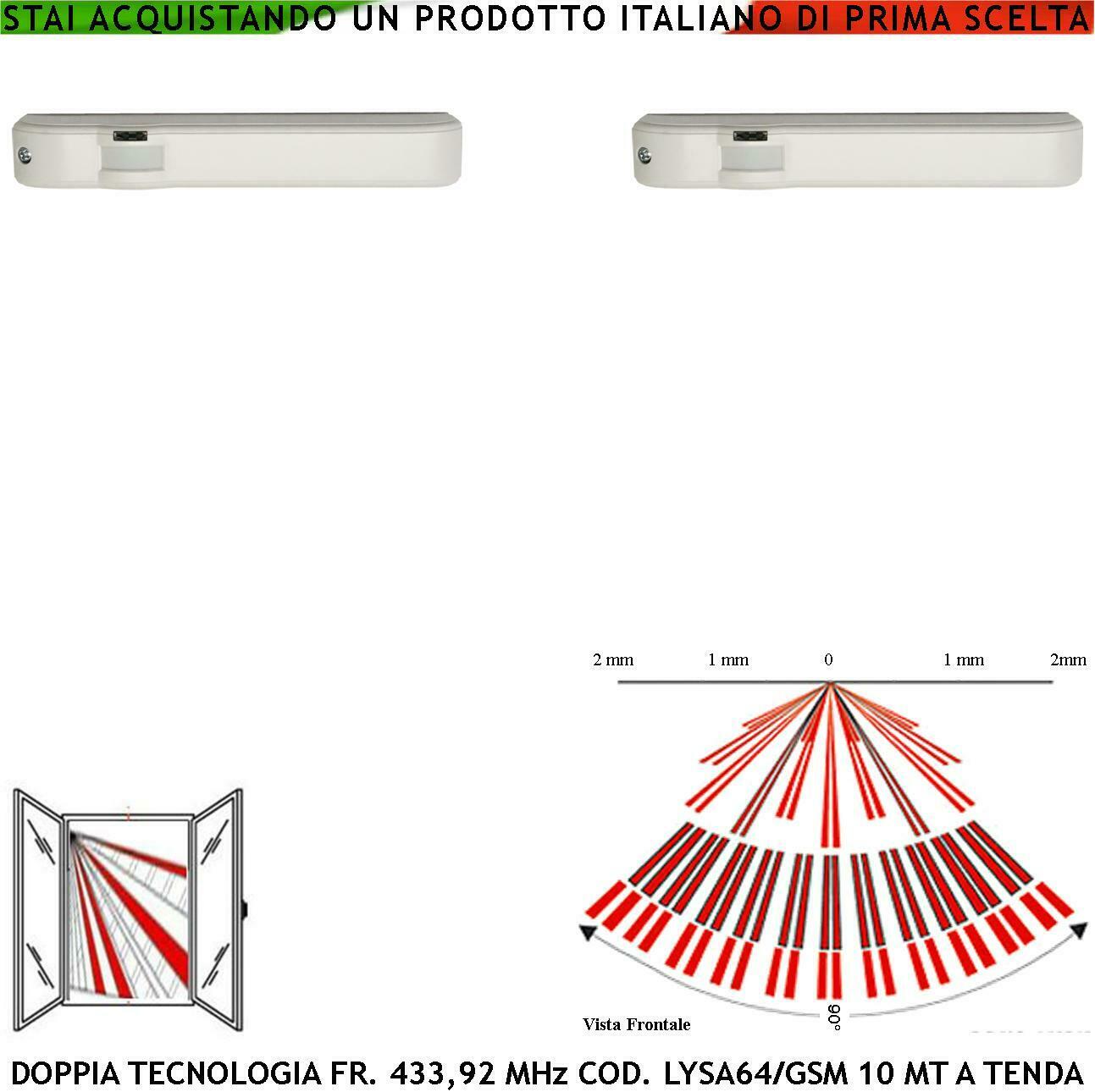 DOPPIA TECNOLOGIA RADIO TENDA DUE RILEVATORI SECURVERA SS-DTBMPT2DTB