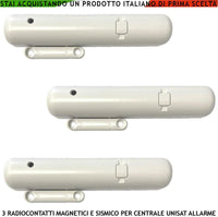 CONTATTO MAGNETICO VIA RADIO 3 PEZZI FREQUENZA 868 MHZ SECURVERA SV-CRF3CBCESD