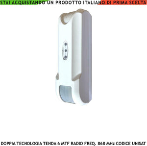 RILEVATORE MOVIMENTO DOPPIA TECNOLOGIA WIRELESS A TENDA SECURVERA SV-DREUDTWEPC