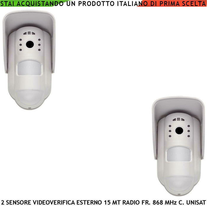 DOPPIA TECNOLOGIA DA ESTERNO 2 PEZZI RILEVA MOVIMENTO SECURVERA SV-TVEDSDTRVB