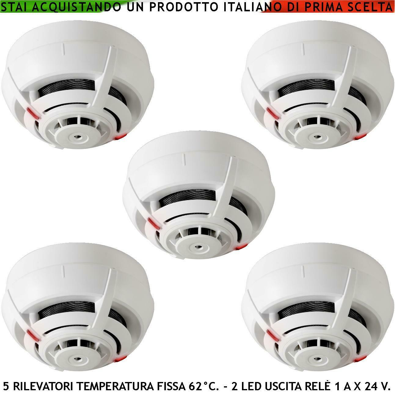 RILEVATORI DI FUMO CONVENZIONALI 5 SENSORI SECURVERA SV-RTRSTFTRTE