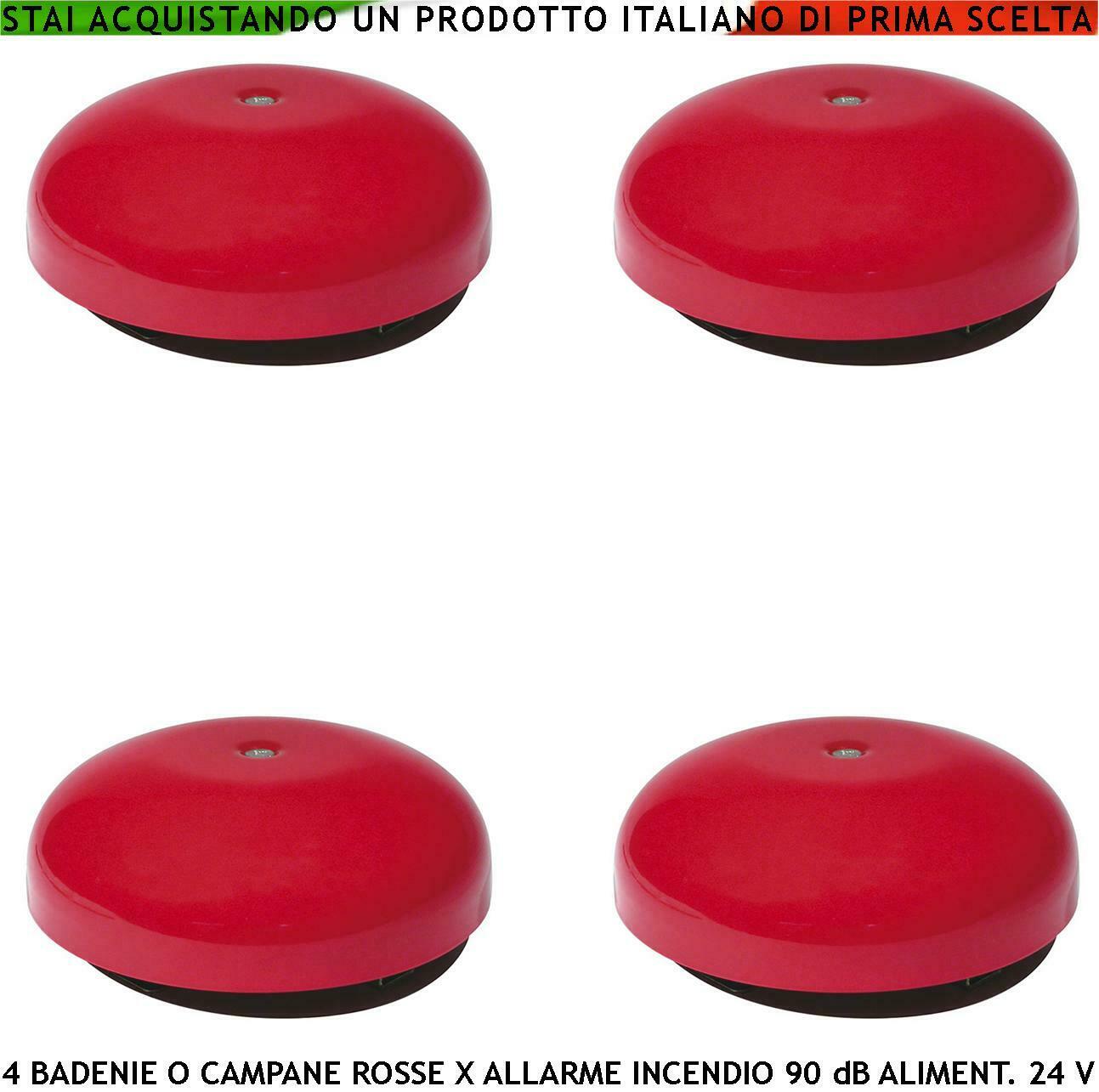 ALLARME INCENDIO CON BADENIA ELETTROMECCANICA ROSSA SECURVERA SF-CBCSAMCRID