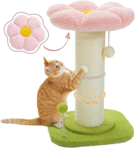 Catena per gatti - alta catena per gatti - 1 pezzo - rosa