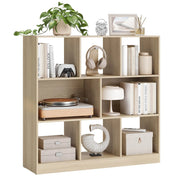 Libreria aperta mensola portaoggetti indipendente dimensioni: 97,5 x 30 x 100 cm beige 12_0004278