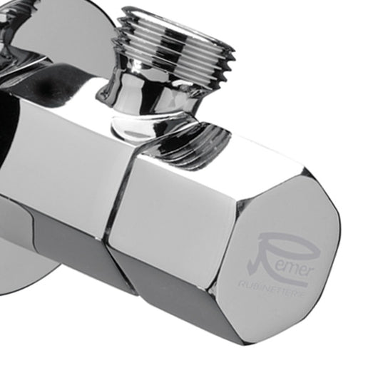 Rubinetto sottolavabo esagonale 1/2x3/8