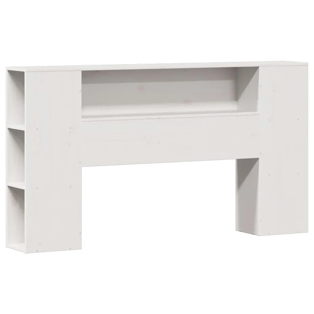 Letto Libreria senza Materasso Bianco 135x190 cm Legno di Pino 3322432