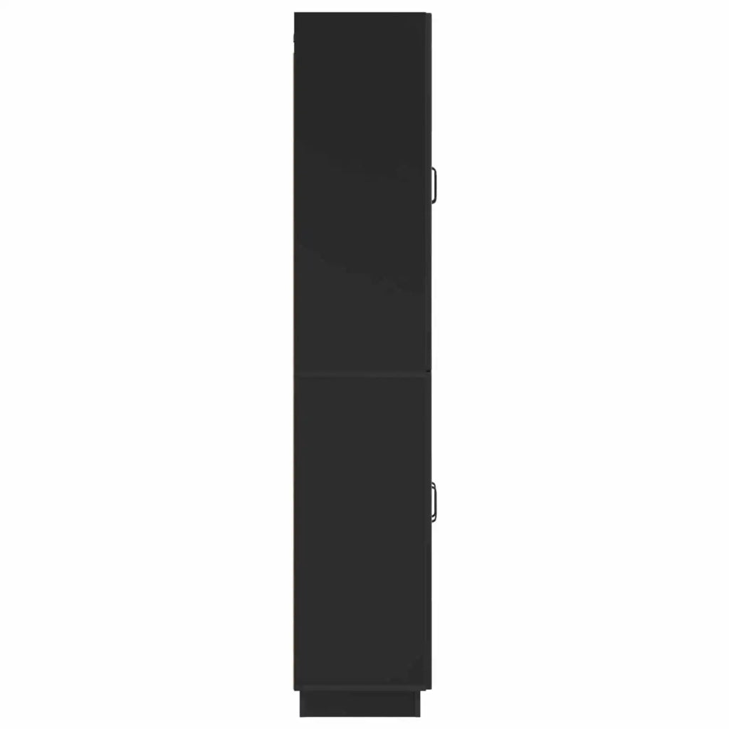Set di armadi 2 pcs Nero Legno ingegnerizzato