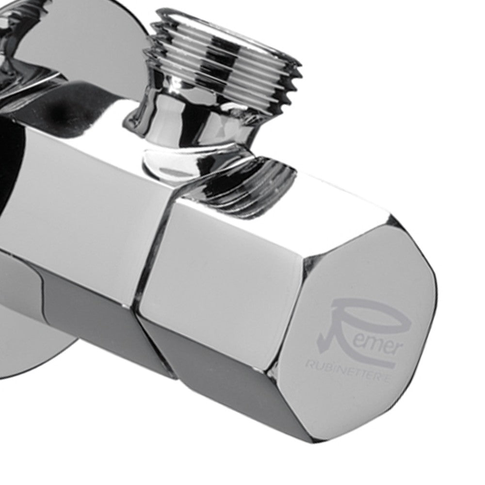 Rubinetto sottolavabo esagonale 1/2x10