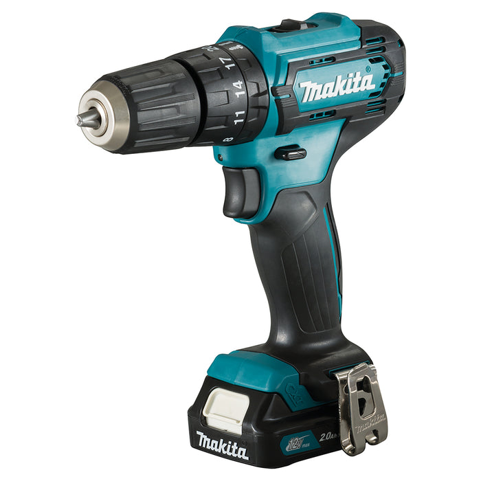 Trapano con percussione 12V Makita 30nm con batterie HP333DSAJ