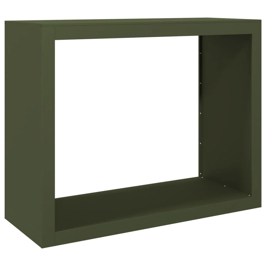 Portalegna 100 x 40 x 80 cm acciaio verde 02_0043701