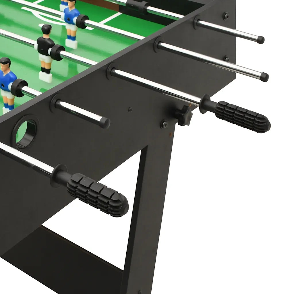 Calcio Balilla Pieghevole 121x61x80 cm Nero cod mxl 76776