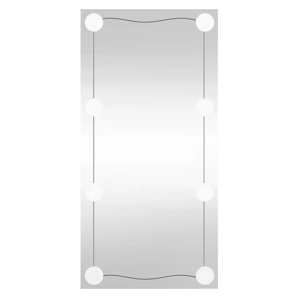 Specchio da Parete con Luci LED 30x60 cm Vetro Rettangolare 3189149