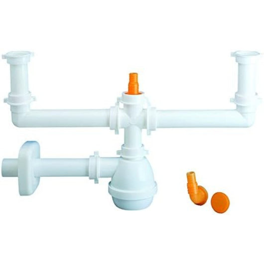 Sifone 1433 5 1 ½  tubo pp d40 b anco lira 1433.079